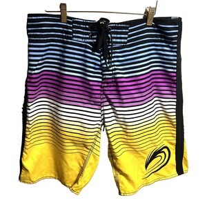 Cloud Break Mens Board Shorts 36 Swim Suit Surf Bright From Fiji Hard to Find